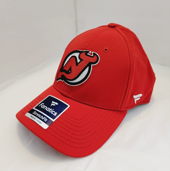 Fanatics StretchFit New Jersey Size M/L Red Devils Core Primary Logo Flex Cap - Picture 2 of 16